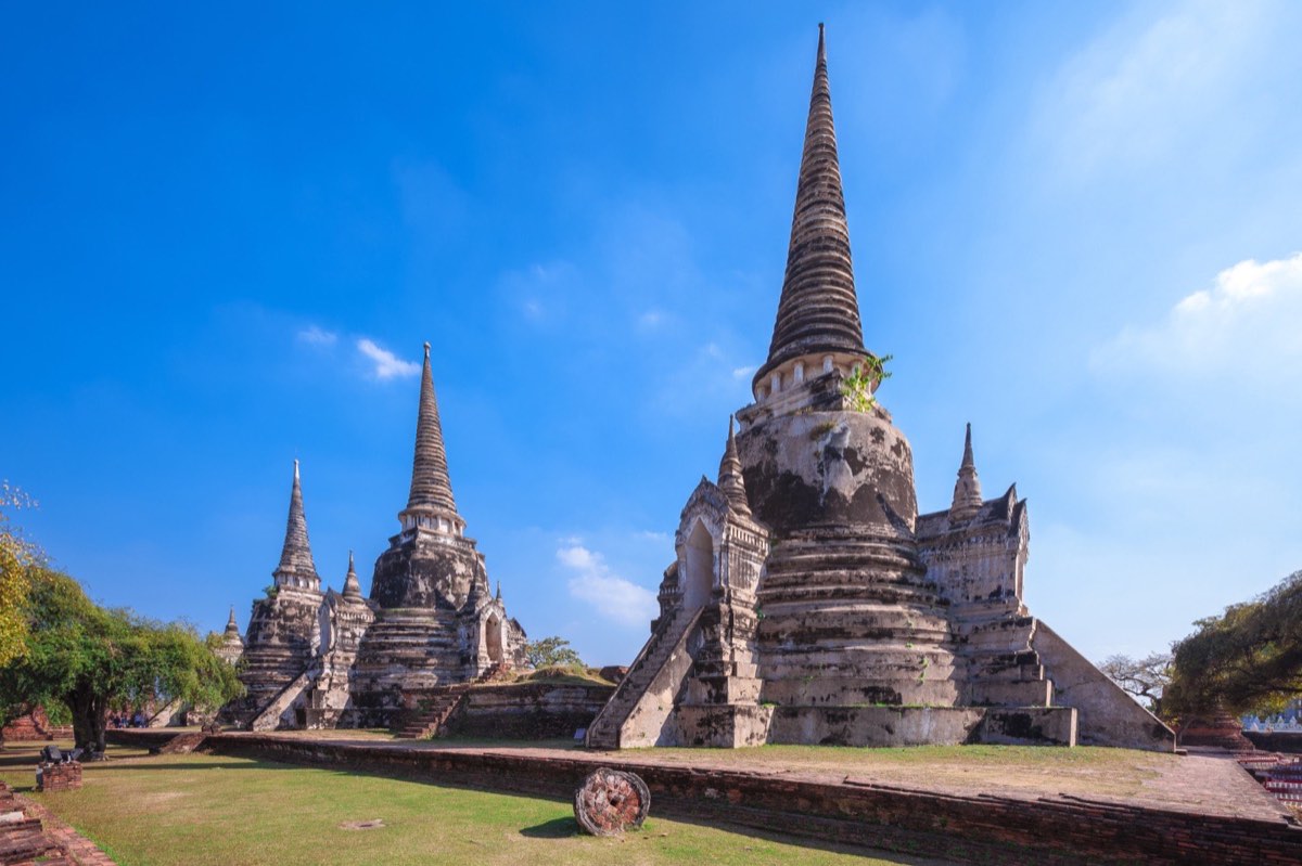 Three royal chedis of Wat Phra Si Sanphet