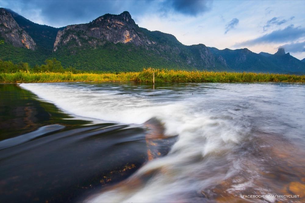 Limestone peaks and marsh of Khao Sam Roi Yot National Park